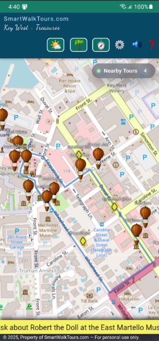 Tour overview map